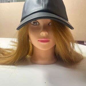 GAP‎ Women's Black Leather Cap
